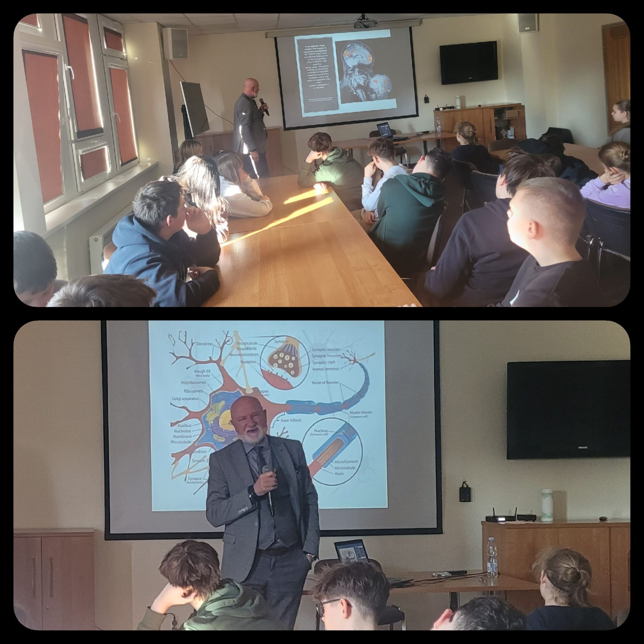 Zdjęcie obrazujące aktualność: Lekcja neurobiologii w Pałacu Młodzieży 